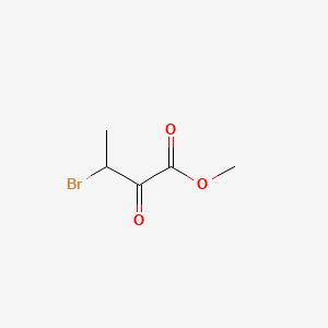 Methyl 3-bromo-2-oxobutanoate chemical structure (CAS 34329-73-2)