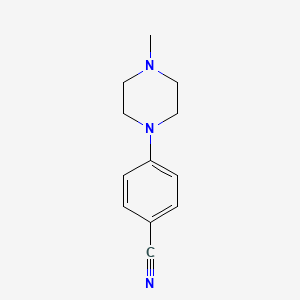 4-(4-Methylpiperazin-1-yl)benzonitrile chemical structure (CAS 34334-28-6)