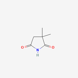 3,3-Dimethylpyrrolidine-2,5-dione chemical structure (CAS 3437-29-4)