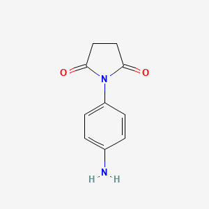 1-(4-Aminophenyl)pyrrolidine-2,5-dione chemical structure (CAS 34373-09-6)