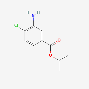 Isopropyl 3-amino-4-chlorobenzoate chemical structure (CAS 343773-02-4)