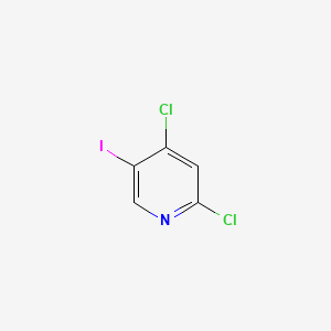 2,4-Dichloro-5-iodopyridine chemical structure (CAS 343781-49-7)