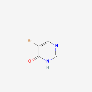 5-Bromo-6-methylpyrimidin-4-ol chemical structure (CAS 3438-52-6)
