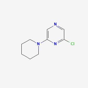 2-Chloro-6-(piperidin-1-yl)pyrazine chemical structure (CAS 343856-62-2)