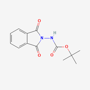 N-(tert-Butoxycarbonylamino)phthalimide chemical structure (CAS 34387-89-8)