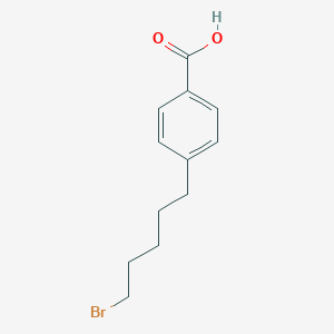 4-(5-Bromopentyl)benzoic acid chemical structure (CAS 343948-80-1)