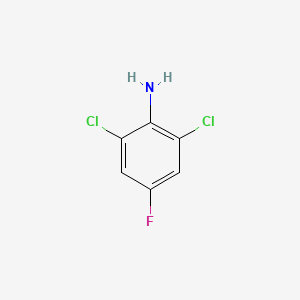 2,6-Dichloro-4-fluoroaniline chemical structure (CAS 344-19-4)