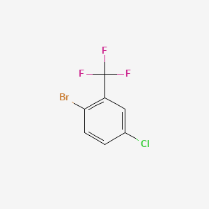 1-Bromo-4-chloro-2-(trifluoromethyl)benzene chemical structure (CAS 344-65-0)