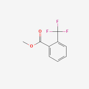 Methyl 2-(trifluoromethyl)benzoate chemical structure (CAS 344-96-7)
