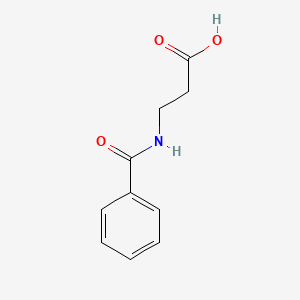 3-Benzamidopropanoic acid chemical structure (CAS 3440-28-6)