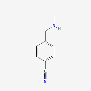4-((Methylamino)methyl)benzonitrile chemical structure (CAS 34403-48-0)
