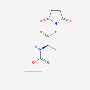 Boc-D-Ala-OSu chemical structure (CAS 34404-33-6)