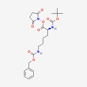 Boc-Lys(Z)-OSu chemical structure (CAS 34404-36-9)