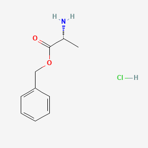 Benzyl (2R)-2-aminopropanoate hydrochloride chemical structure (CAS 34404-37-0)