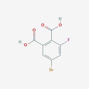 5-Bromo-3-fluorophthalic acid chemical structure (CAS 344309-11-1)