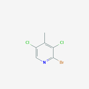 2-Bromo-3,5-dichloro-4-methylpyridine chemical structure (CAS 344324-94-3)