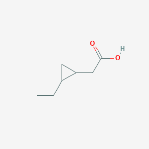 2-(2-Ethylcyclopropyl)acetic acid chemical structure (CAS 344329-88-0)