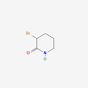 3-Bromopiperidin-2-one chemical structure (CAS 34433-86-8)