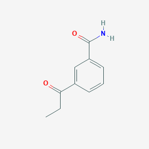 3-Propionylbenzamide chemical structure (CAS 344409-01-4)