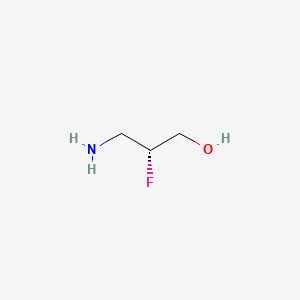 (R)-3-Amino-2-fluoropropan-1-ol chemical structure (CAS 344413-79-2)