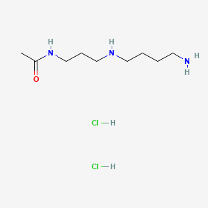 N-(3-((4-Aminobutyl)amino)propyl)acetamide dihydrochloride chemical structure (CAS 34450-16-3)