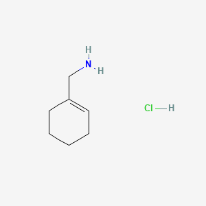 Cyclohex-1-en-1-ylmethanamine hydrochloride chemical structure (CAS 34453-11-7)