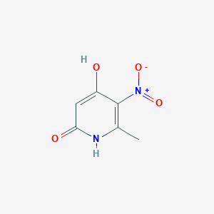 6-Methyl-5-nitropyridine-2,4-diol chemical structure (CAS 344749-44-6)