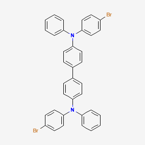 N4,N4'-Bis(4-bromophenyl)-N4,N4'-diphenyl-[1,1'-biphenyl]-4,4'-diamine chemical structure (CAS 344782-48-5)