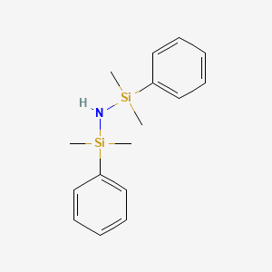 Bis(dimethyl(phenyl)silyl)amine chemical structure (CAS 3449-26-1)