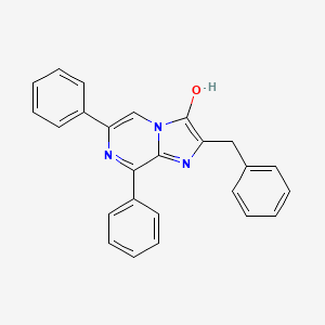 2-Benzyl-6,8-diphenylimidazo[1,2-a]pyrazin-3(7H)-one chemical structure (CAS 344940-63-2)
