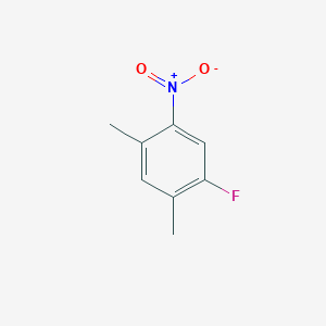 1-Fluoro-2,4-dimethyl-5-nitrobenzene chemical structure (CAS 345-22-2)