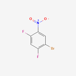 5-Bromo-2,4-difluoronitrobenzene chemical structure (CAS 345-24-4)