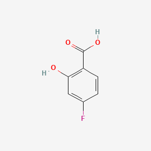 4-Fluoro-2-hydroxybenzoic acid chemical structure (CAS 345-29-9)