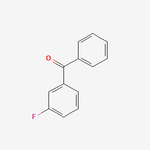 (3-Fluorophenyl)(phenyl)methanone chemical structure (CAS 345-69-7)