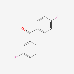 (3-Fluorophenyl)(4-fluorophenyl)methanone chemical structure (CAS 345-71-1)