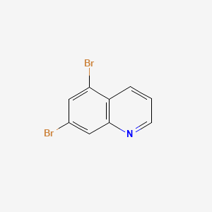 5,7-Dibromoquinoline chemical structure (CAS 34522-69-5)