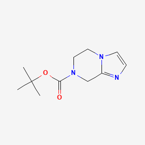 tert-Butyl 5,6-dihydroimidazo[1,2-a]pyrazine-7(8H)-carboxylate chemical structure (CAS 345311-03-7)