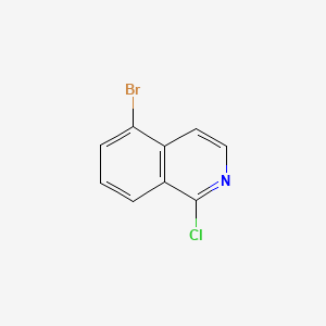 5-Bromo-1-chloroisoquinoline chemical structure (CAS 34551-41-2)