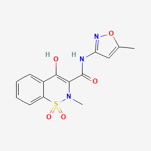 4-Hydroxy-2-methyl-N-(5-methylisoxazol-3-yl)-2H-benzo[e][1,2]thiazine-3-carboxamide 1,1-dioxide chemical structure (CAS 34552-84-6)