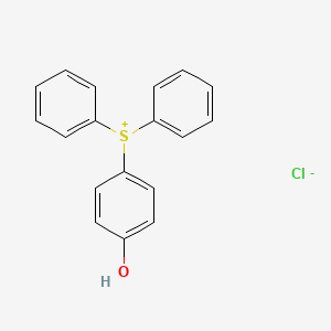 (4-Hydroxyphenyl)diphenylsulfonium chloride chemical structure (CAS 345580-98-5)