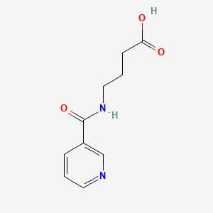 3-((3-Carboxypropyl)carbamoyl)pyridine chemical structure (CAS 34562-97-5)