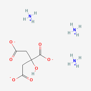 2-Hydroxy-1,2,3-propanetricarboxylic acid triammonium salt chemical structure (CAS 3458-72-8)