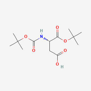 Boc-Asp-OtBu chemical structure (CAS 34582-32-6)