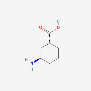 trans-3-Aminocyclohexanecarboxylic acid chemical structure (CAS 34583-99-8)