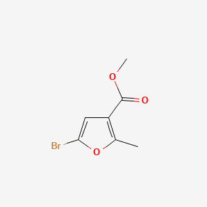 Methyl 5-bromo-2-methylfuran-3-carboxylate chemical structure (CAS 345891-28-3)