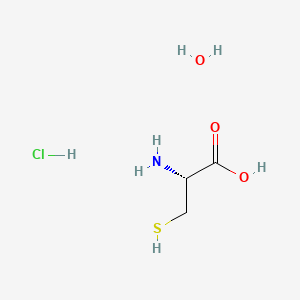 (R)-2-Amino-3-mercaptopropanoic acid hydrochloride xhydrate chemical structure (CAS 345909-32-2)