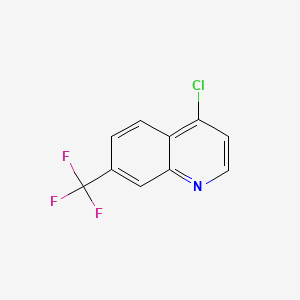 4-Chloro-7-trifluoromethylquinoline chemical structure (CAS 346-55-4)