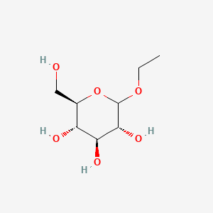 (3R,4S,5S,6R)-2-Ethoxy-6-(hydroxymethyl)tetrahydro-2H-pyran-3,4,5-triol chemical structure (CAS 34625-23-5)