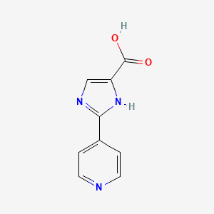 2-(Pyridin-4-yl)-1H-imidazole-5-carboxylic acid chemical structure (CAS 34626-06-7)