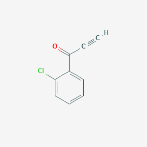 1-(2-Chlorophenyl)prop-2-yn-1-one chemical structure (CAS 3463-33-0)